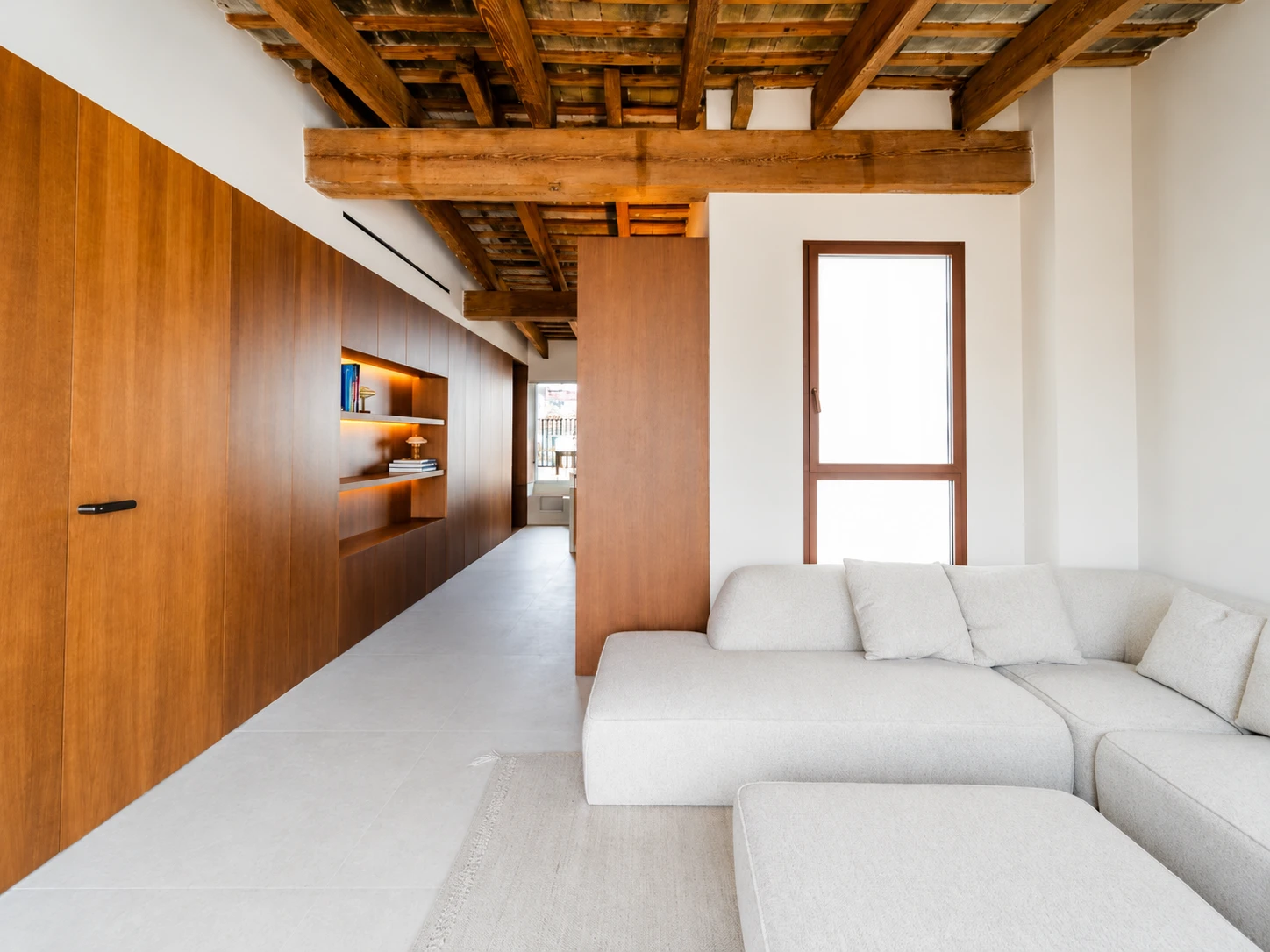 Bright living room at Casa Luisa Valencia