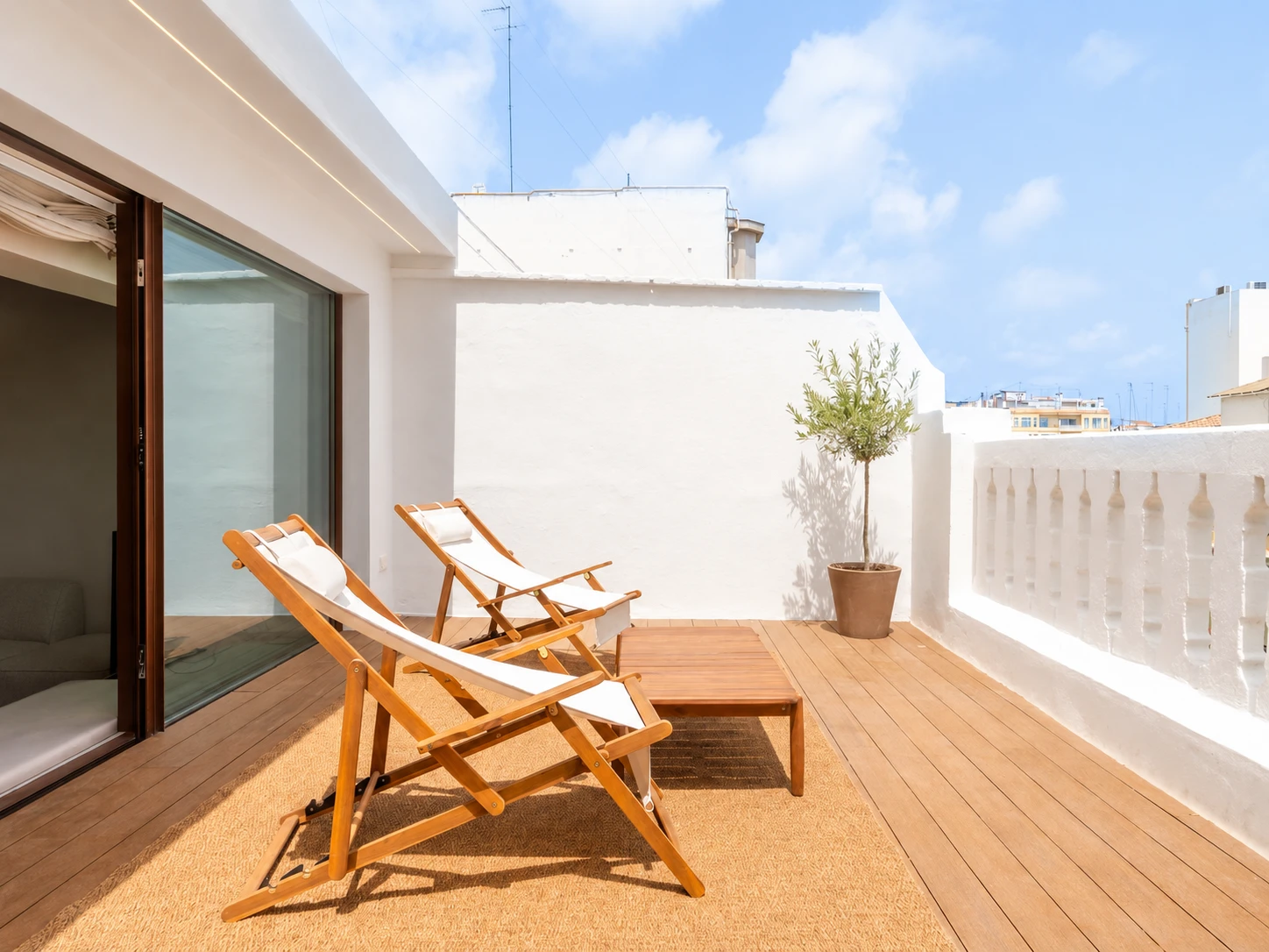 Main private terrace at Casa Luisa Valencia